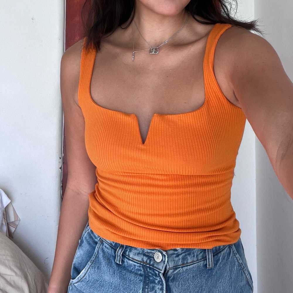 Reformation Orange Top